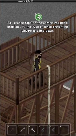 never use this fence if you will install an escape rope #projectzomboid #build42 #basebuilding #b42