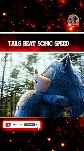 tails beat sonic speed || #sonic​ #edit​ #shorts​ #animation