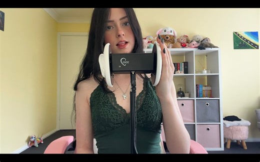 【ASMR/眠音】Lauren’s ASMR 3dio耳朵按摩 （乳液和乳胶手套）