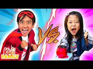 Brother VS Sister VS Kaji Family! - Videos For Kids