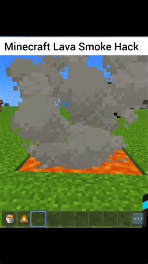 MINECRAFT LAVA SMOKE HACK (100% REAL 😱) #minecraft #shorts