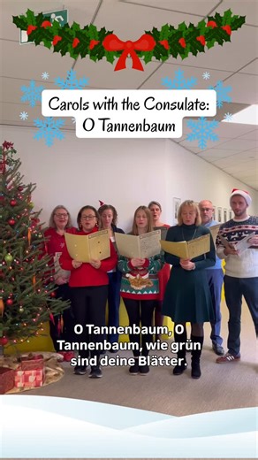 German Consulate General BOS on Instagram: "Happy second Advent! To celebrate the holiday season, our staff prepared some classic German Christmas carols for you. 🎶 Today: O Tannenbaum. The carol is based on a traditional folk song, with the lyrics written in 1824. 🎄 Here are the translated lyrics: O Christmas tree, O Christmas tree, How green your needles are. You’re green not only in the summertime, No, also in winter when it snows. O Christmas tree O Christmas tree How green your needles ar