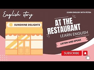 At The Restaurant | Improve your English listening & speaking skills | Level 1 Beginners #english