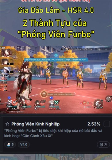 HSR 4.0 | 2 Thành Tựu Phóng Viên Furbo