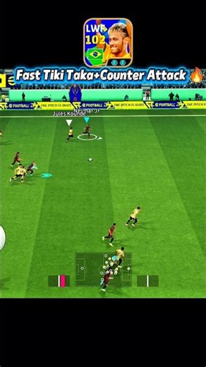 Fast Tiki Taka ⚡ + Deadly Counter Attack 🔥Quick passes, perfect timing, unstoppable finish 💥