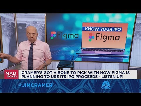 Figma is coming public at an expensive level, says Jim Cramer