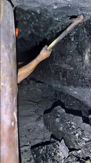 ⛏️🏭 Man Working in Coal Factory | Hardworking Life