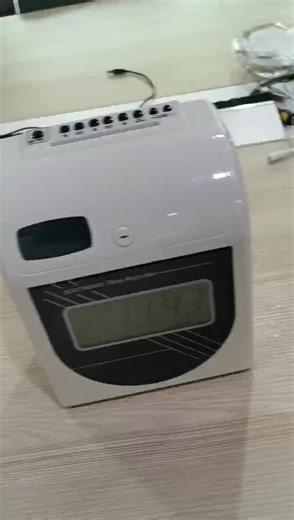 Digital Employee Time Clock Machine Electronic Punch Terminal for Attendance Recording, Biometric for Workplace