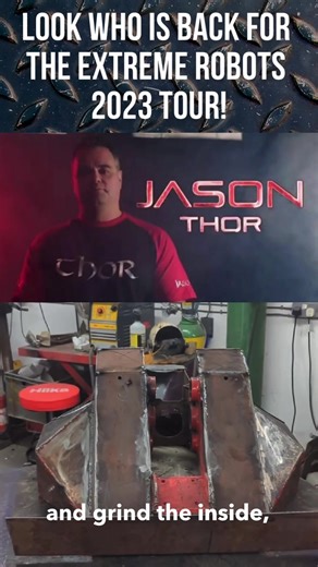 14 reactions | Thor Robot is BACK for 2023! Catch the full video on Jason’s Facebook page and don’t miss out on the Extreme Robots UK Tour 2023! 6 cities. 18 shows. Only one place to buy tickets: www.extremerobots.co.uk/tickets | Extreme Robots | Facebook
