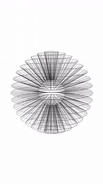Visualization of how a sphere would look in 4 dimensions #fyp #illusion #opticalillusions #opart #processing #fypシ #tiktokart #viral #animationpark