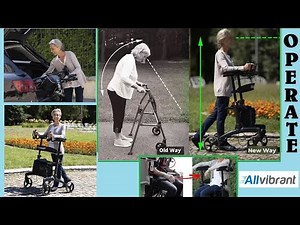 How to Operate an AllVibrant Upright Walker for Seniors (Full Tutorial Instructions)
