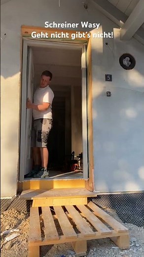 Haustüren setzen! Tür einbauen Tür Montage. Das kann ich auch gerne machen.