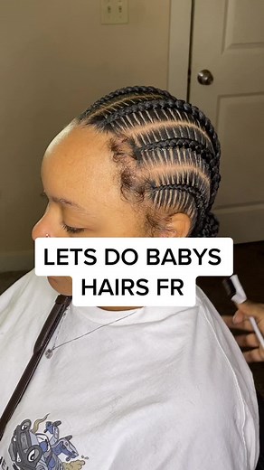 Stitch Braid Bun Baby Hair Tutorial