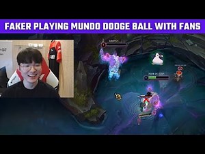 Faker playing Mundo dodge ball with fans | T1 cute moments