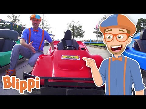 Blippi Visits a Go Kart Track! | Learn about Vehicles for Kids | Educational Videos for Toddlers
