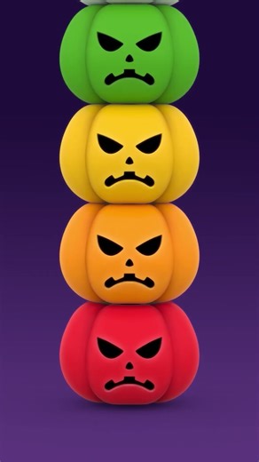 #shorts | 무지개색 할로윈 호박🎃 | 할로윈 호박 색깔놀이🌈 | 색깔교육 | 할로윈 | 로티프렌즈