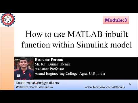 How to use MATLAB inbuilt function within Simulink model