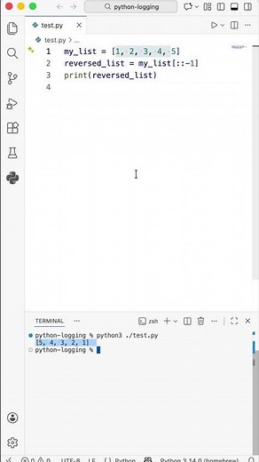 One-liner list reversal – my_list[::-1] explained in under 30 seconds