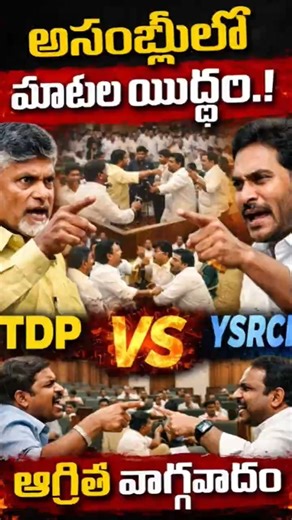 Political Showdown: TDP vs YSRCP Face-Off | War of Words in AP Assembly | #TDP vs #YSRCP #news