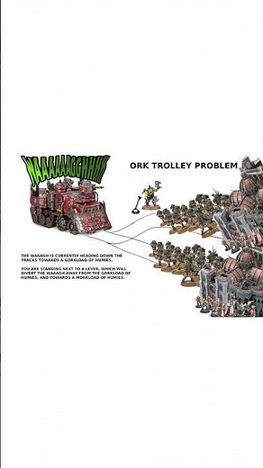 Ork Trolley Problem | Warhammer 40k meme dub