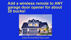 Add a Wireless Remote to Any Garage Door Opener for About 20 Bucks