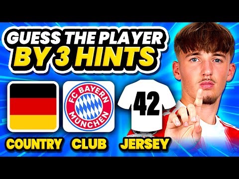 GUESS THE PLAYER BY NATIONALITY + CLUB + JERSEY NUMBER | QUIZ FOOTBALL TRIVIA 2025