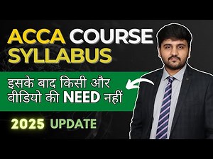 ACCA Syllabus in Detail 2026 | ACCA Course Subjects Explained [2026 Update]