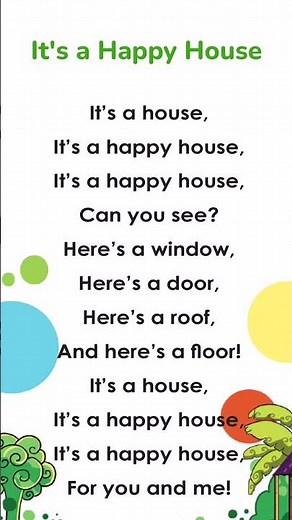 It's a Happy House | Rhyme | Nursery Education #rhyme #nurseryrhyme