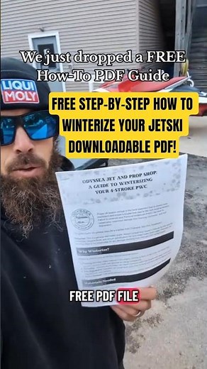 How to Winterize Your Jet Ski FREE Downloadable Guide with a step-by-step checklist! #shorts