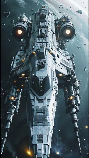 Massive Space Cruisers Drifting Through Deep Space #scifi #spaceships #futuristic