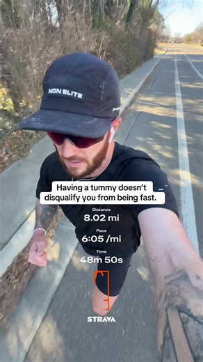 For so long I thought i had to have the perfect “runners body” to be a good runner. The past 9 months I have realized being a runner doesn’t mean looking a certain way. I do have a tummy and that’s okay cause it’s just me vs me daily.