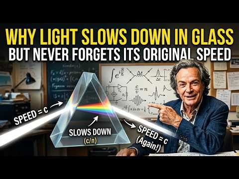 "Feynman: Why Light Slows Down in Glass But Never Forgets Its Original Speed"
