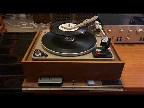 Vintage Garrard AT6 record player. Restored with MM cartridge.