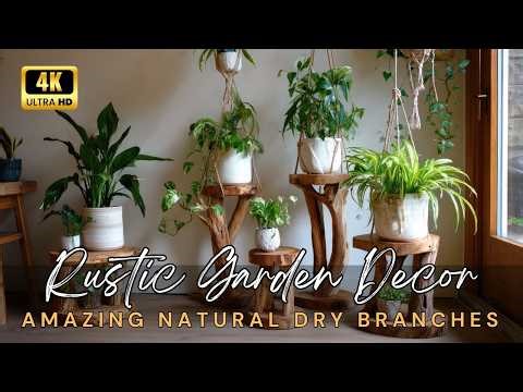 🌿 Top 10 Amazing Ideas with Natural Dry Branches: Cheap Rustic Garden Decor & Small Urban Spaces