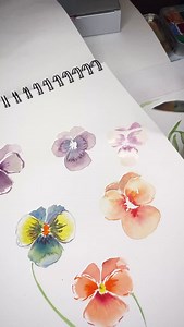 Back to painting Pansies… they are so much fun to paint by trying out different colour combinations and patterns. This one is definitely one you should try. #pansy #paintaflower #watercolorflowers #watercolourflorals #watercolourpainting #easyart #paintingtutorial | Beyond Basics Creatives