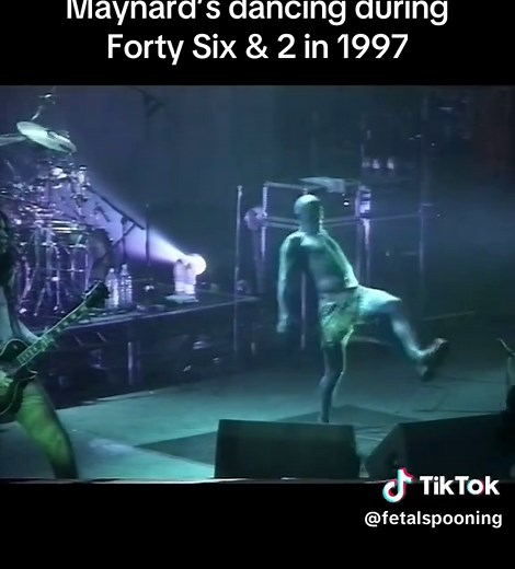 Maynard's Energetic Dance in Tool's 1997 Concert