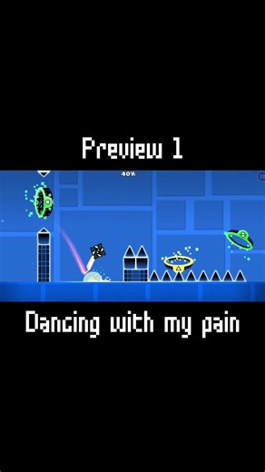Dancing with my pain || Geometry dash 2.2 (Preview 1) #geometrydash