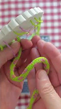 Easy Kumihimo Tutorial Little Purple Flowers (20 Threads)