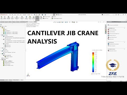 CANTILEVER JIB CRANE ANALYSIS | SOLIDWORKS