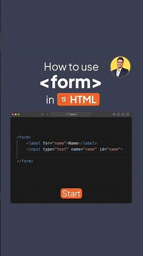 HTML Forms made simple! 💻Here’s how the 《form》 tag works and why it’s a game-changer for user input.