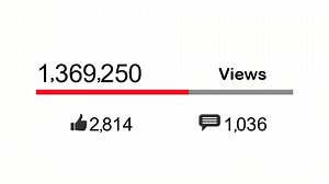 Download Views Count Rising Animation in Real Time for free