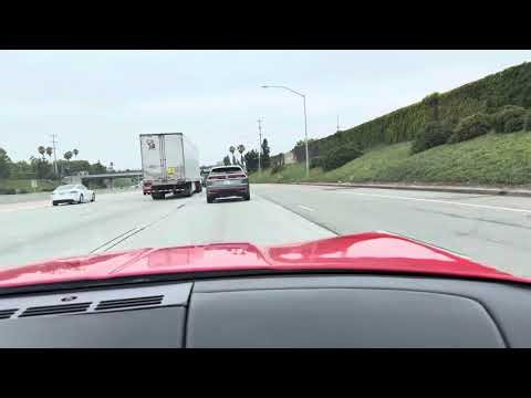 1995 Corvette red ZR1 driving