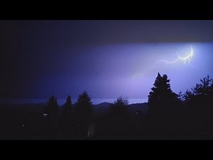 LIGHTNING (Realtime & Slowmotion), Thunder & Rain 1 Hour THUNDERSTORM Nature Sounds Relaxation Sleep
