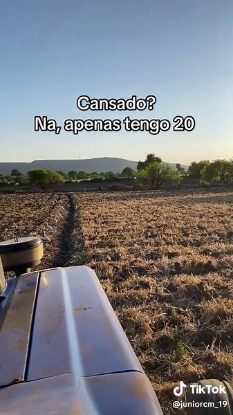 Trabajo en el campo con tractores a mis 20 años