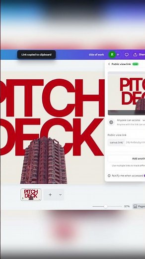 Canva: Create a Shareable Public Link for Presentations & Documents