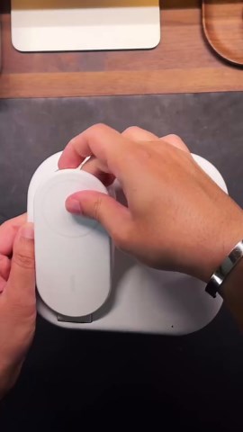 Belkin 3-in-1 MagSafe-Compatible iPhone Charger - Foldable Magnetic Qi2 Certified, MagSafe Charging Station for Phone, Apple Watch, AirPods - Wireless for Multiple Devices