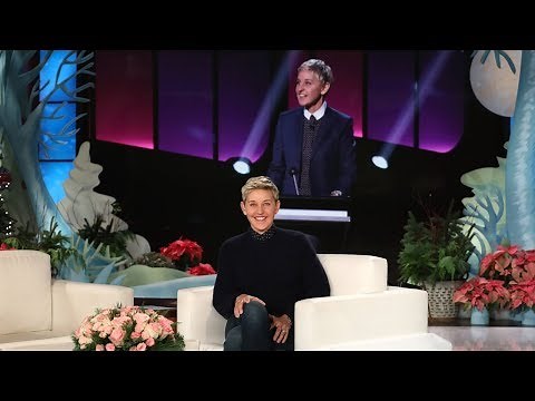First Look at Ellen's Supersized 'Blindfolded Musical Chairs'