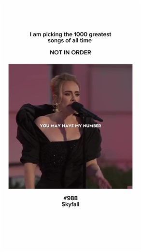 Follow @cxntrol_spotify For Daily Hits “Skyfall” by Adele is the theme song for the 2012 James Bond film of the same name. The song, written by Adele and Paul Epworth, combines powerful orchestral elements with Adele’s soulful vocals to capture the film’s themes of danger, resilience, and emotional depth. The lyrics reflect Bond’s personal struggles and the ominous threat he faces, symbolized by the concept of “skyfall.” Released to critical acclaim, “Skyfall” won several prestigious awards, inc