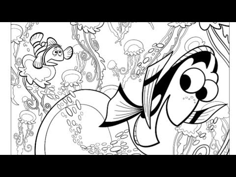 Finding Nemo coloring (colour by number)