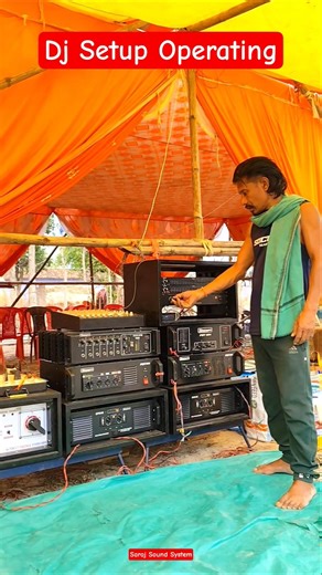 DJ Setup Operating🔥| Saroj Sound System| Dj Box | Dj Video #shortvideo #shorts #djsetup